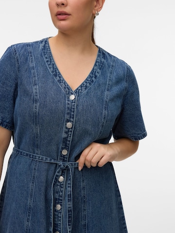 Vero Moda Curve Jurk 'VMCJanina' in Blauw