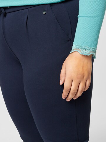 Fransa Curve Slim fit Pleat-Front Pants in Blue