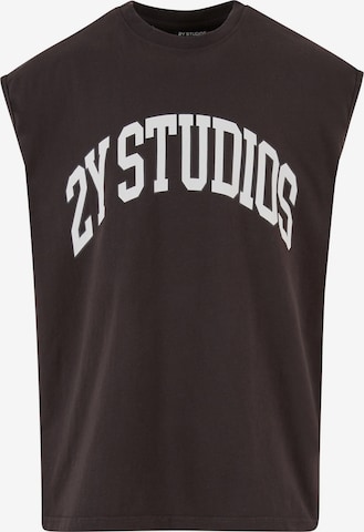 2Y Studios Shirt in Zwart: voorkant