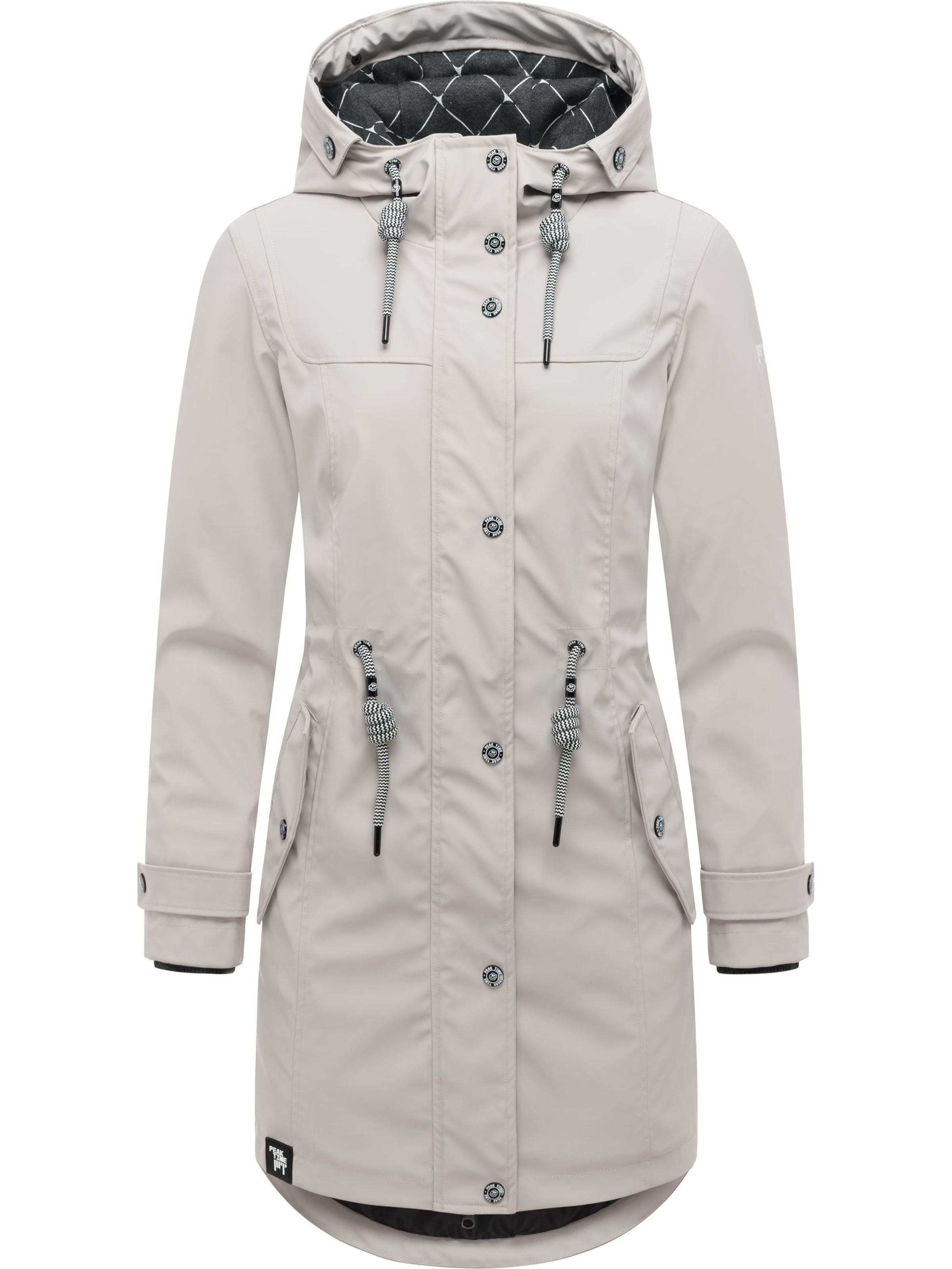 Cappotto funzionale 'L60042' di Peak Time in grigio: frontale
