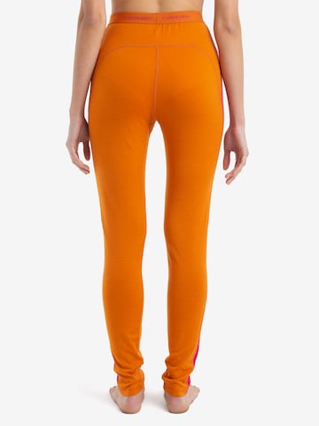 ICEBREAKER Skinny Sporthose '200 Oasis' in Orange