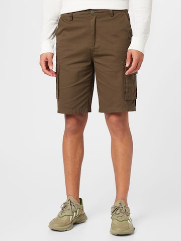 ABOUT YOU Regular Cargo Pants 'Arvid' in Brown: front