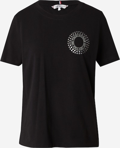 TOMMY HILFIGER T-shirt 'BLING' en noir / argent, Vue avec produit