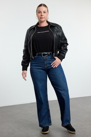 Trendyol Curve Loosefit Džíny – modrá