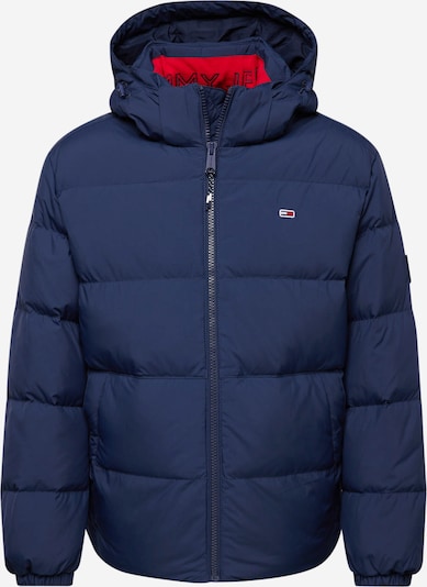 Žieminė striukė 'Essential' iš Tommy Jeans, spalva – tamsiai mėlyna jūros spalva / raudona / balta, Prekių apžvalga