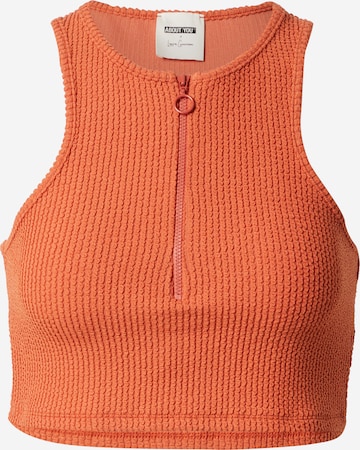 ABOUT YOU x Laura Giurcanu Top 'Ida' in Orange: front