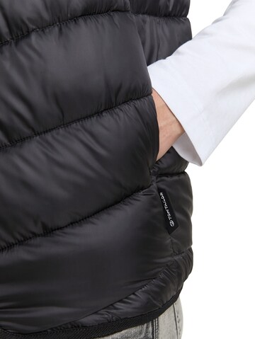 TOM TAILOR Vest in Black