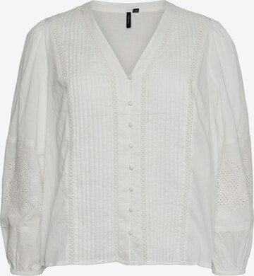 Vero Moda Curve Bluse 'JAMILLA' i hvid: forside