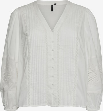 Vero Moda Curve Blouse 'JAMILLA' in Wit: voorkant