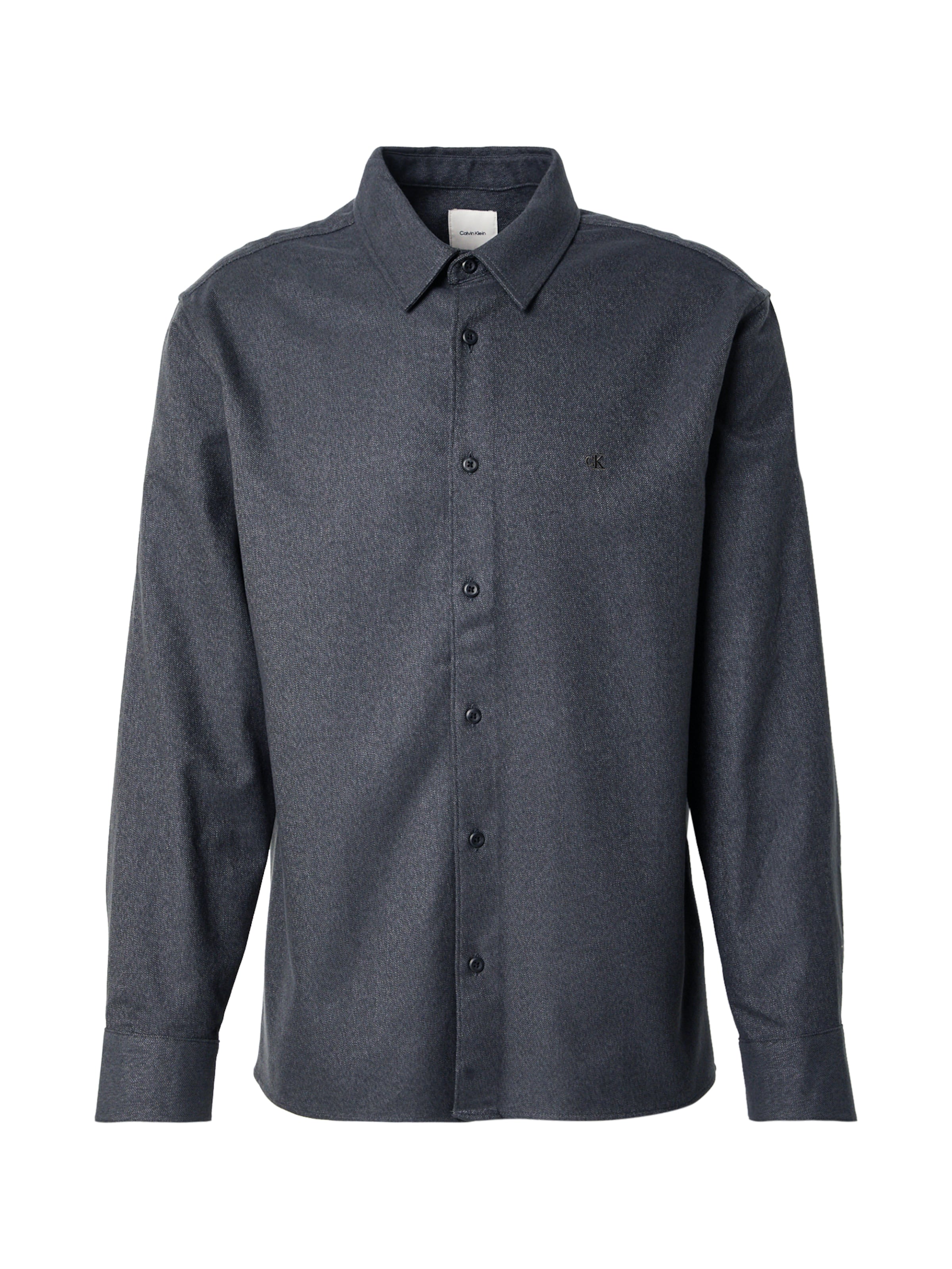 Calvin Klein Comfort Fit Πουκάμισο σε μαύρο: μπροστά