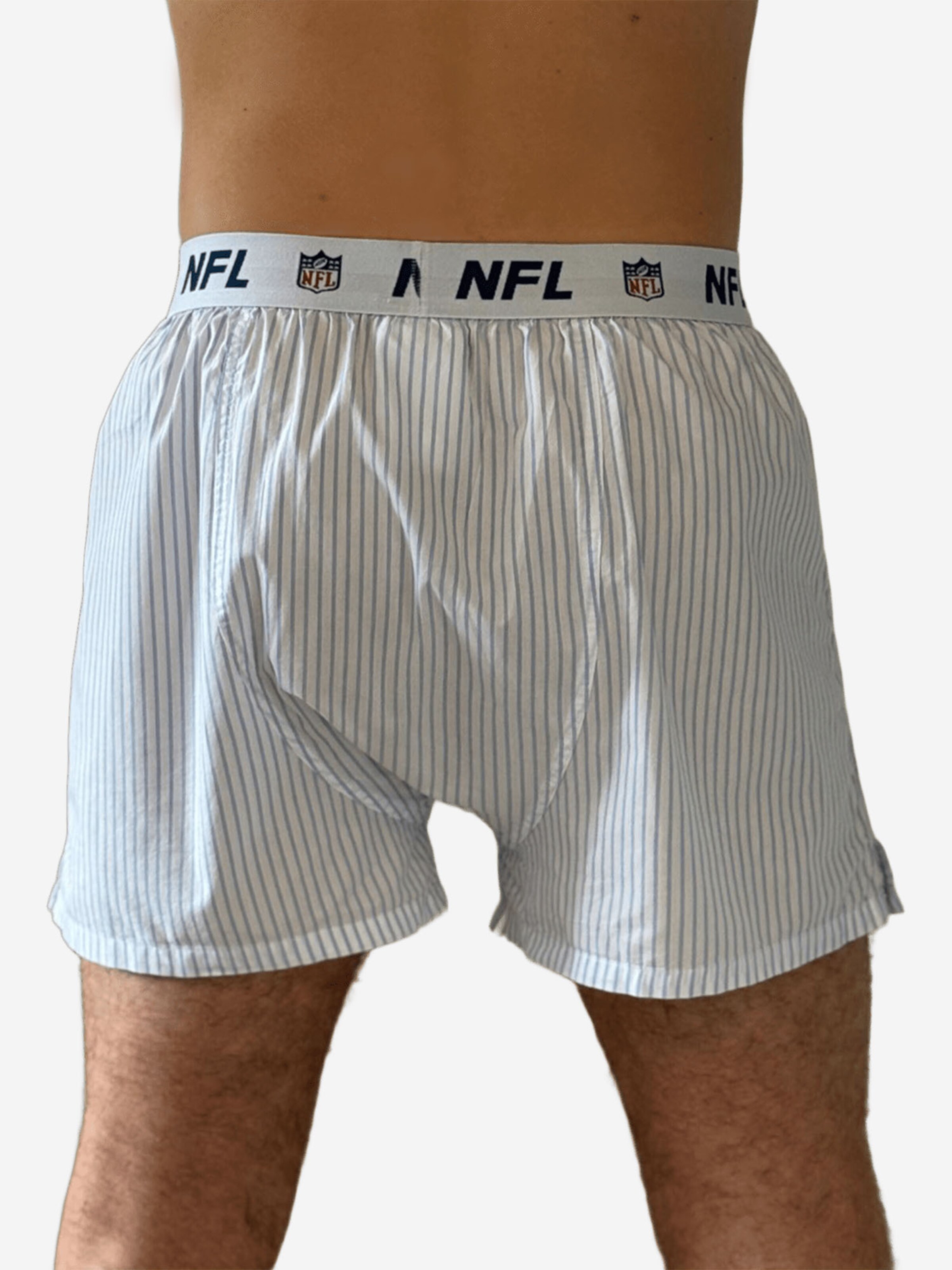 Huddle Boxer shorts ' NFL Shield Stripe ' in Blue
