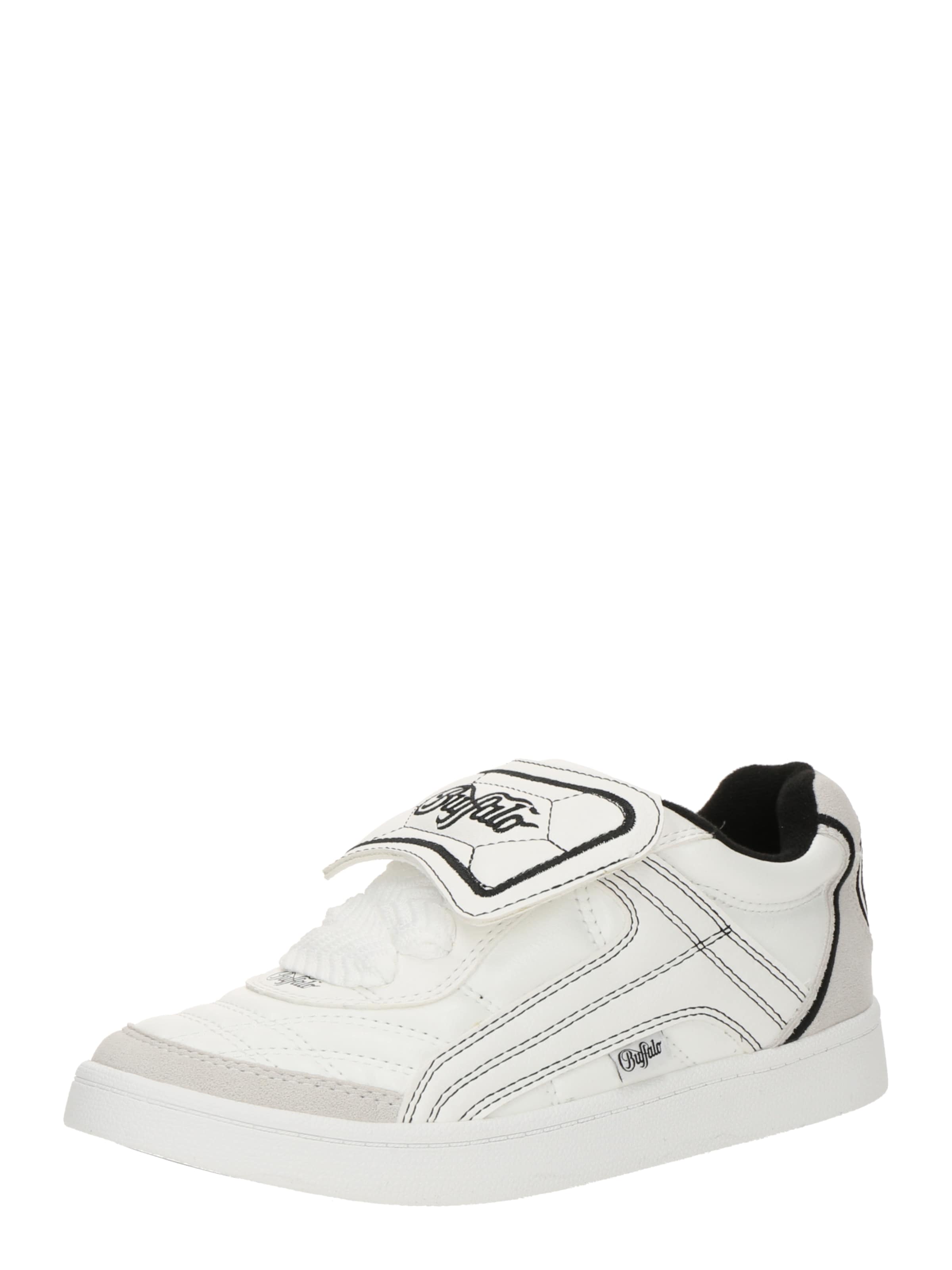 BUFFALO Zemie brīvā laika apavi 'LIBERTY', krāsa - melns / balts, Preces skats