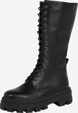 ABOUT YOU - Bota com atacadores 'Cosima' em preto: frente