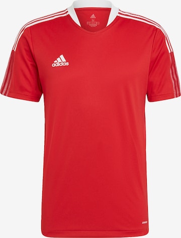 ADIDAS SPORTSWEAR - Camisola de futebol 'Tiro 21 ' em vermelho: frente