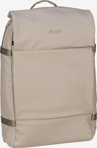 ZWEI Backpack ' Aqua ' in Beige: front