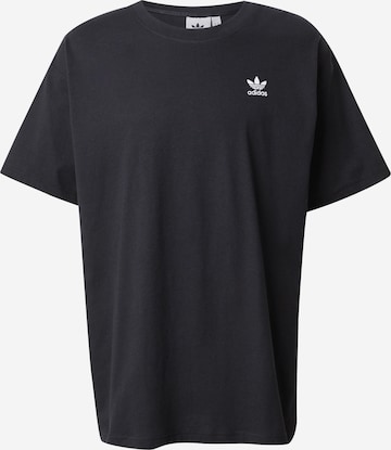 juoda ADIDAS ORIGINALS Marškinėliai 'Trefoil Essentials Oversized': priekis