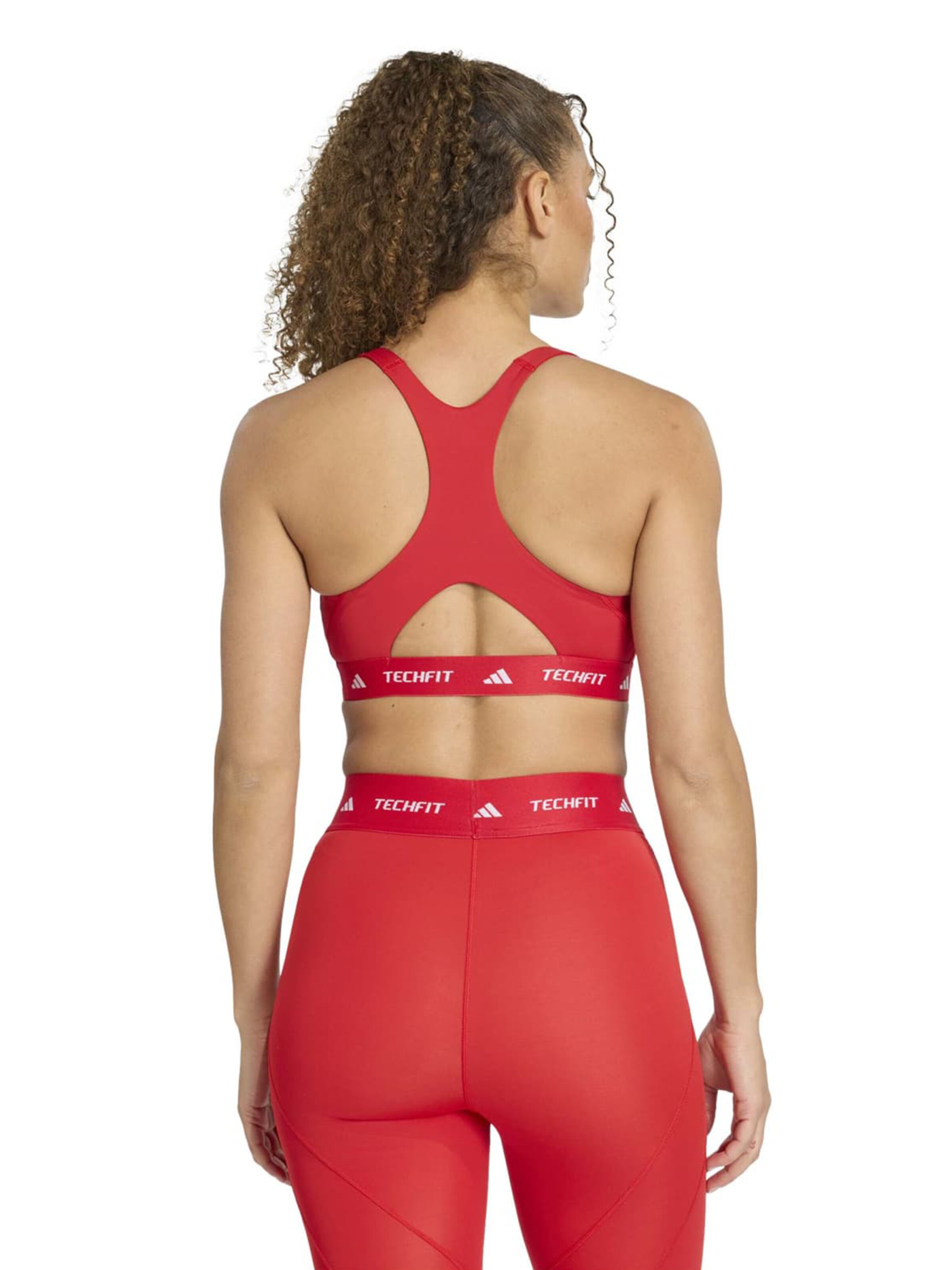 ADIDAS PERFORMANCE Bustier Sport-BH in Rot