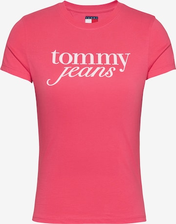 Tommy Jeans Футболка 'ESSENTIAL' в Красный: спереди