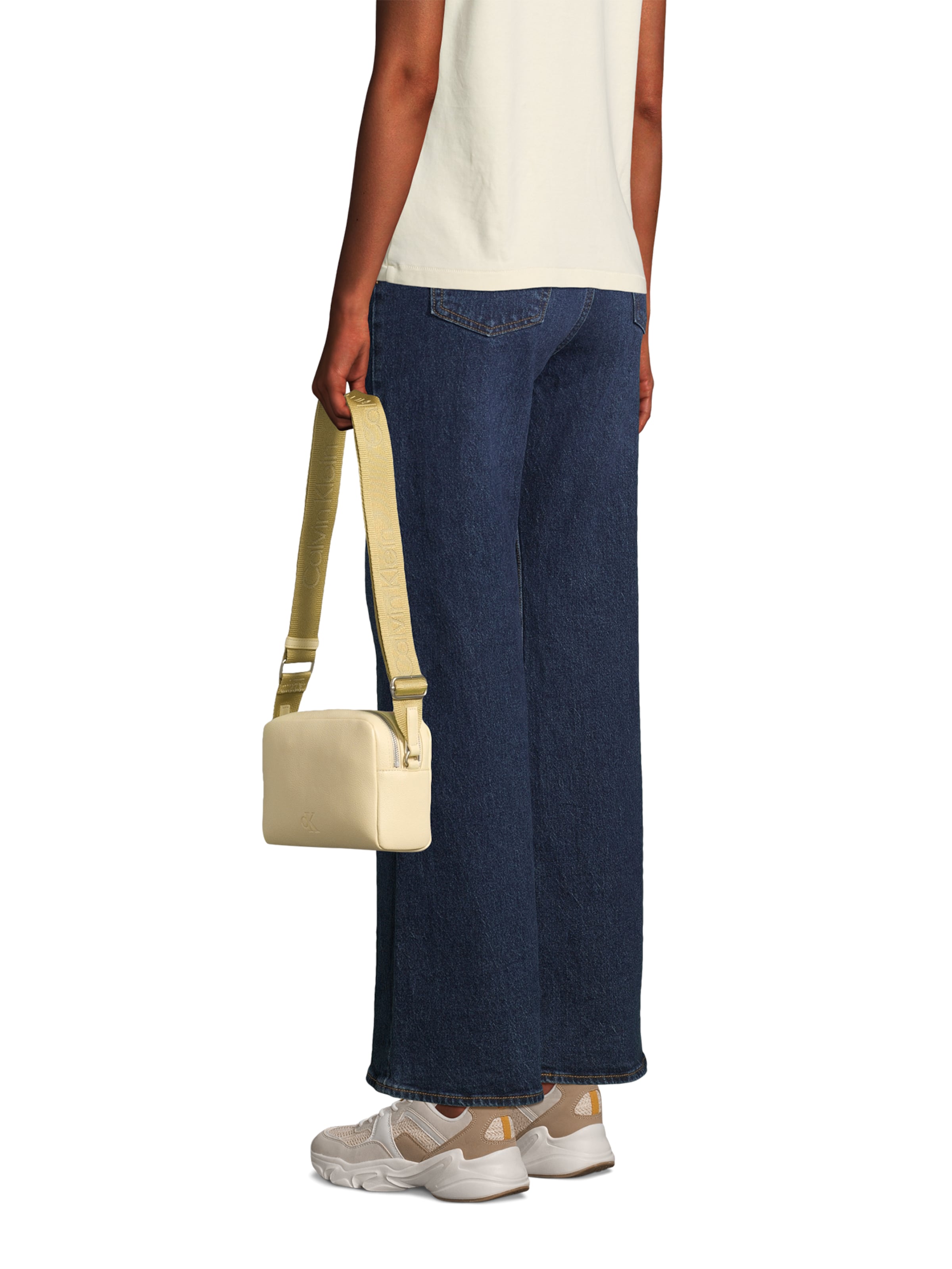 Calvin Klein Torba za čez ramo | bela barva