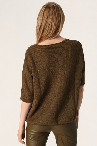 SOAKED IN LUXURY - Pullover 'Tuesday' em castanho