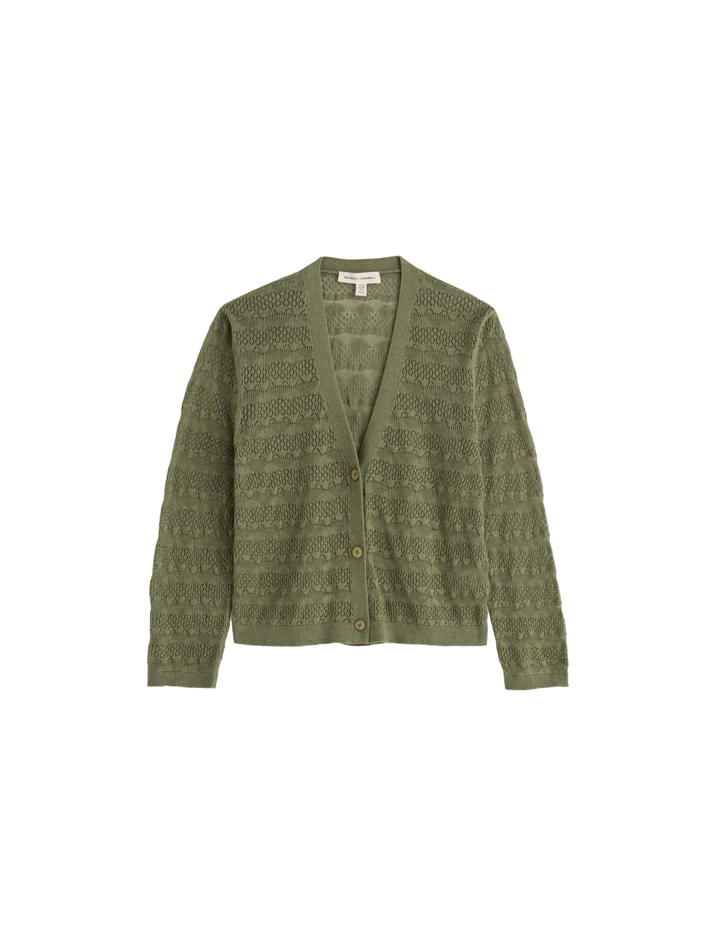 Cardigan 'Sweet Day' Seasalt Cornwall en vert : devant