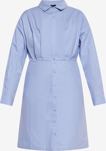 Robe-chemise DreiMaster Klassik en bleu : devant