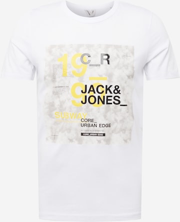 JACK & JONES Тениска в бяло: отпред