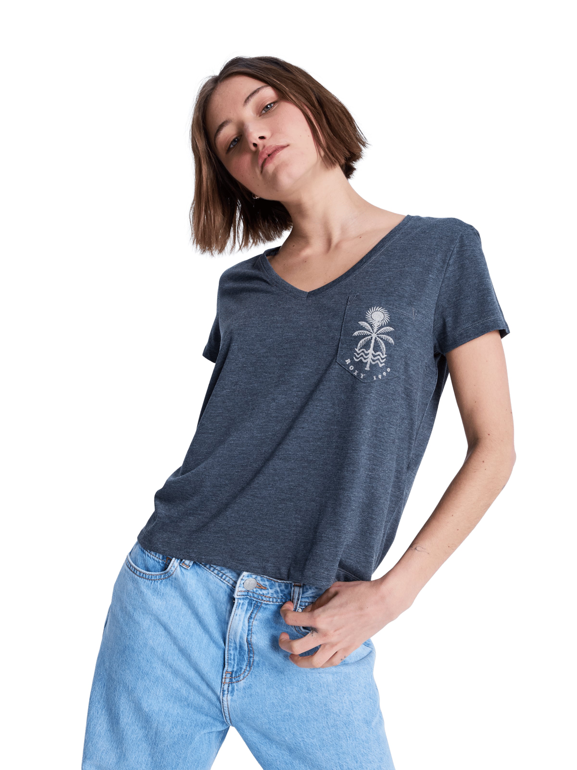 ROXY T-Shirt 'Laguna Green' in Grau