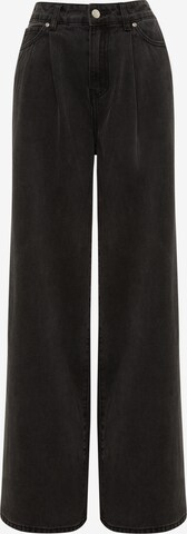 Calli Wide leg Jeans in Black: front