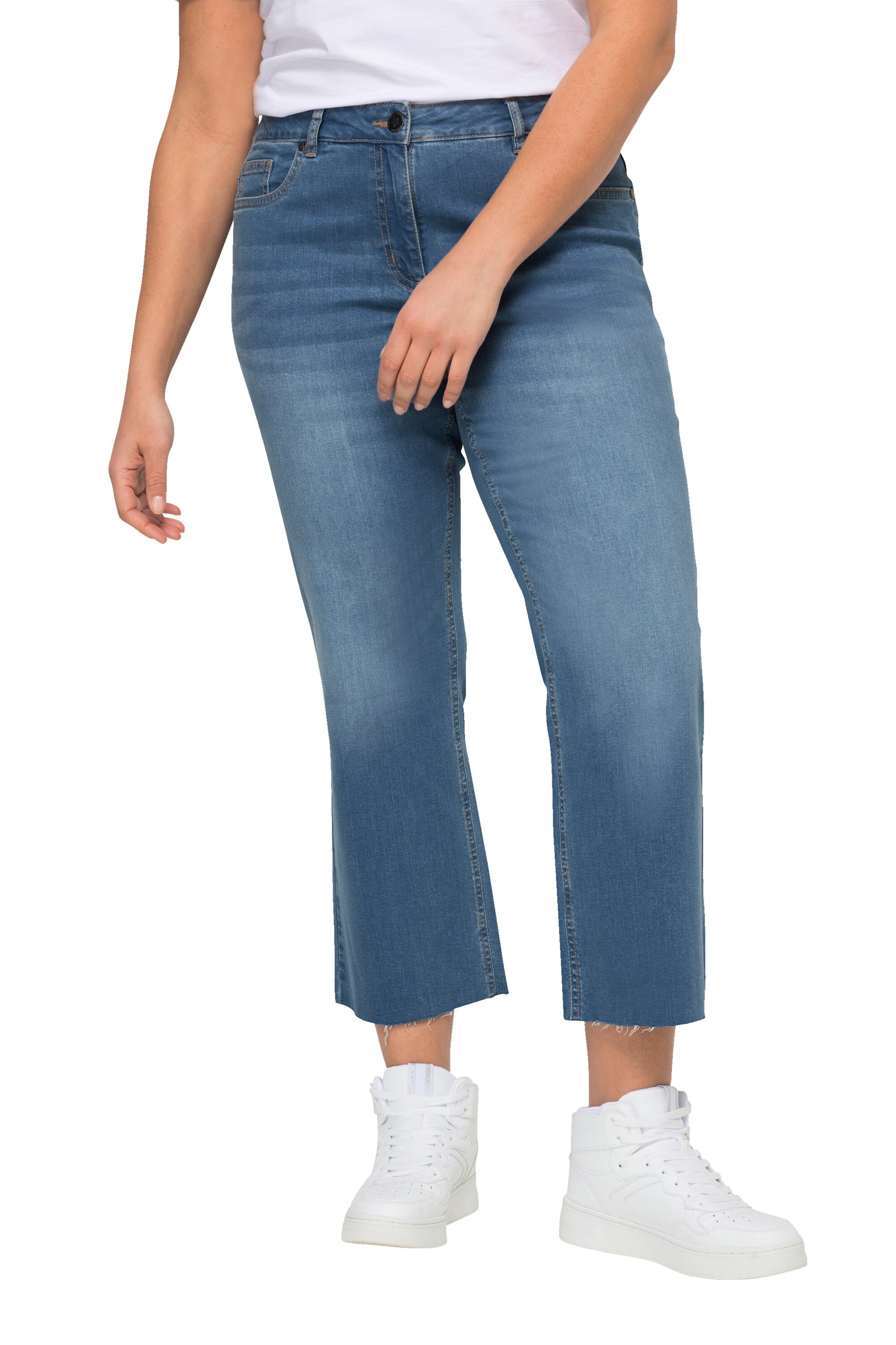 Angel of Style Flared Jeans in Blauw: voorkant