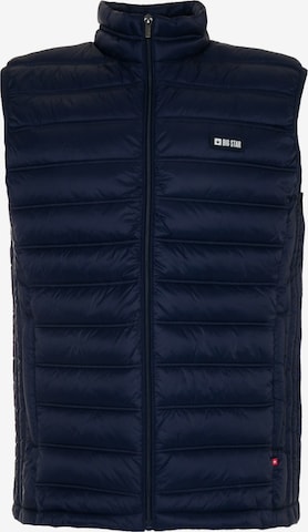 BIG STAR Bodywarmer 'Jaxoon' in Blauw: voorkant