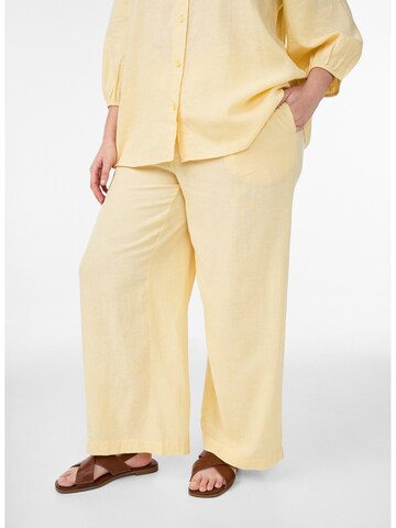 Regular Pantaloni 'Vline' de la Zizzi pe galben