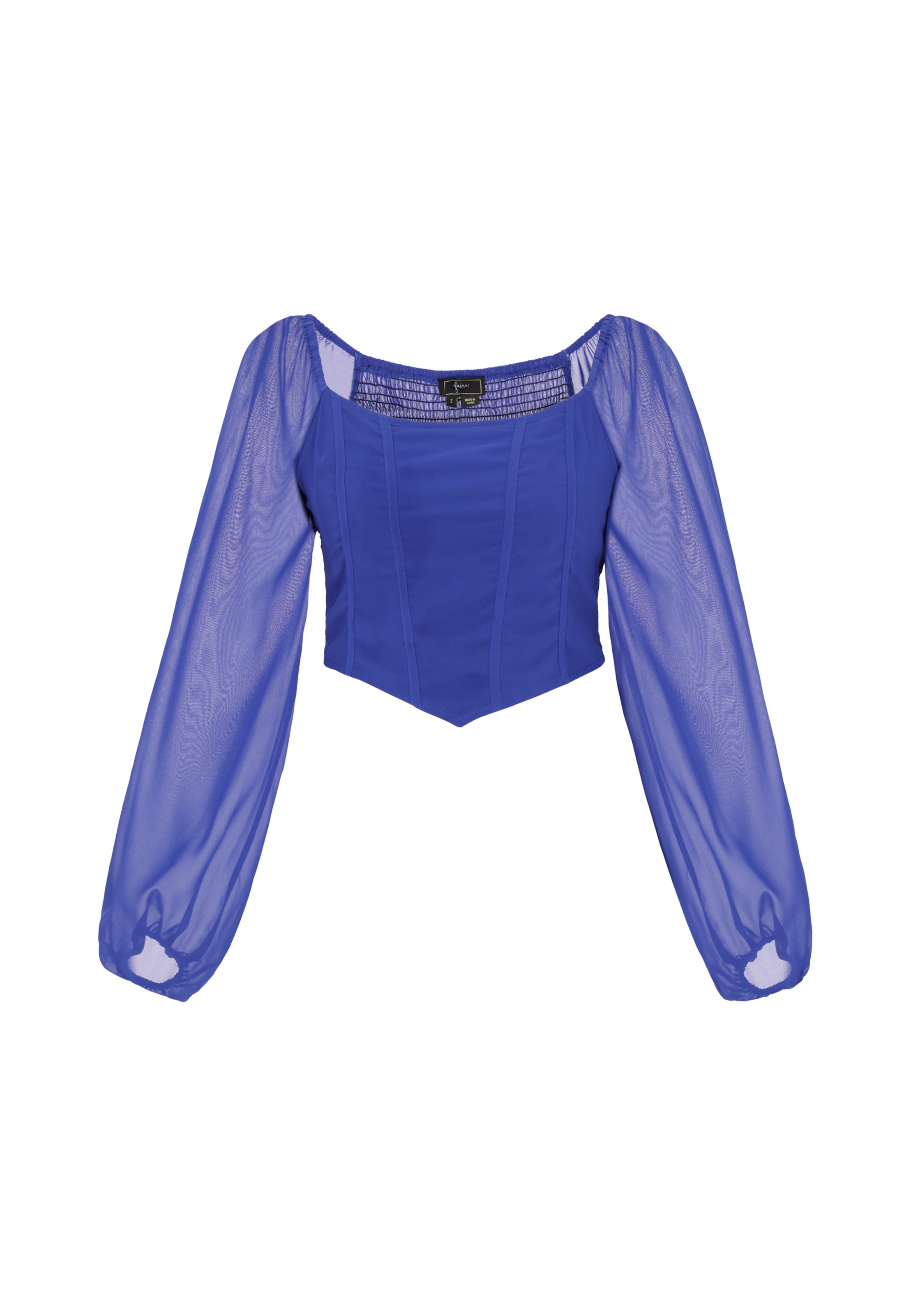 Chemisier faina en bleu : devant