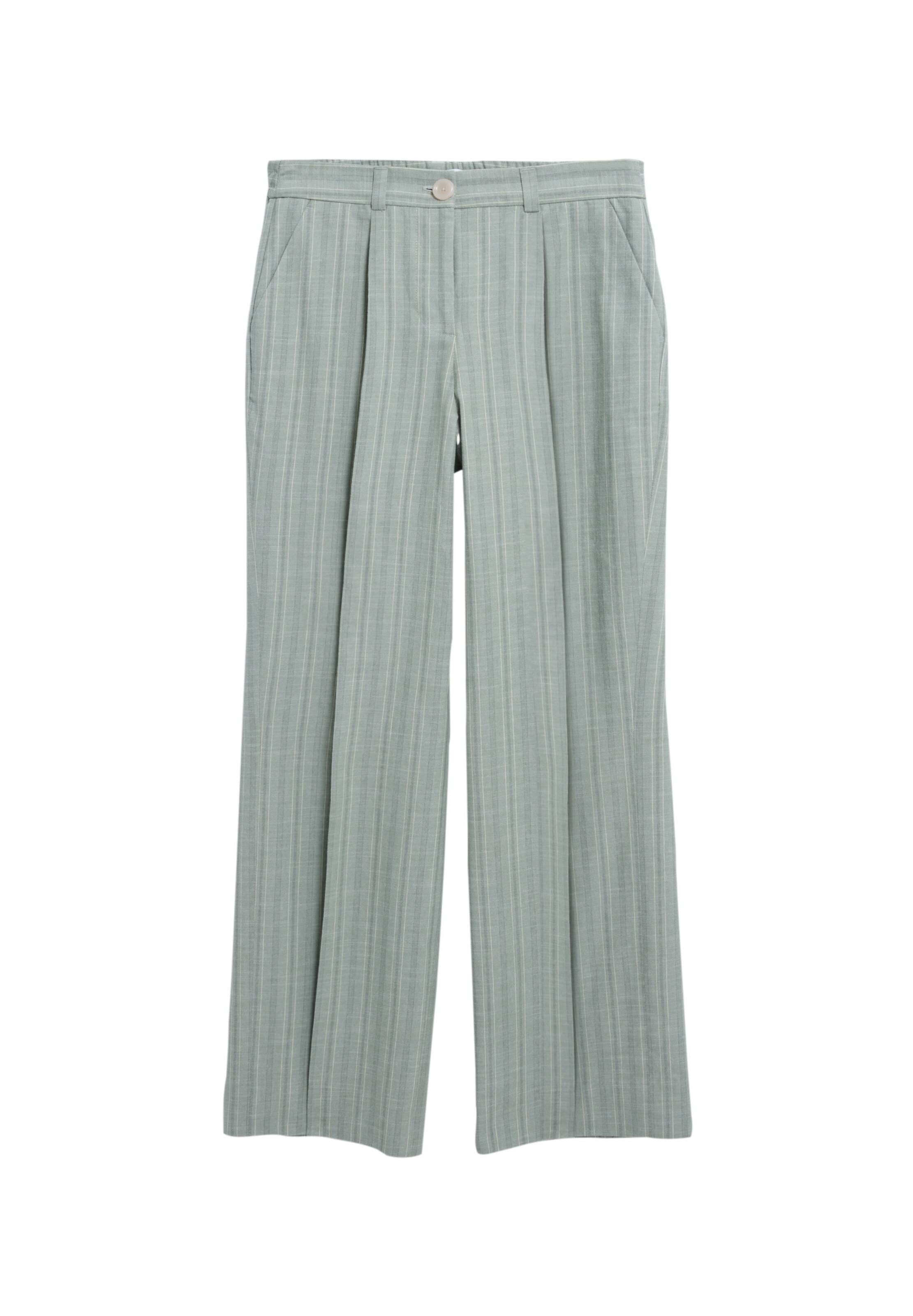 ARMEDANGELS Regular Hose NUMAALI STRIPE in Grün: Vorderseite