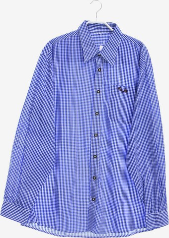 UNBEKANNT Button Up Shirt in XL in Blue: front