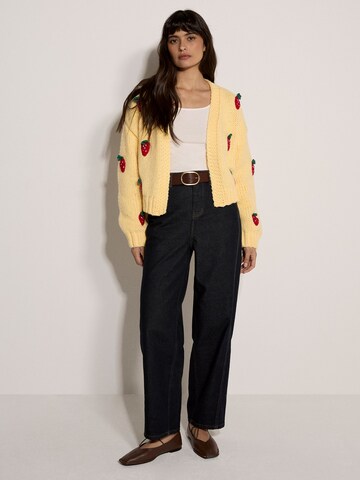 Cardigan Apricot en jaune