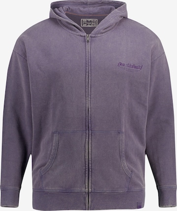 STHUGE Zip-Up Hoodie in Purple: front
