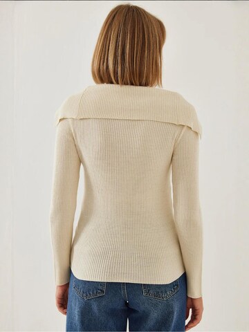 Pull-over Bianco Lucci en beige