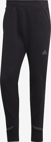 ADIDAS SPORTSWEAR Slimfit Sportbroek in Zwart: voorkant