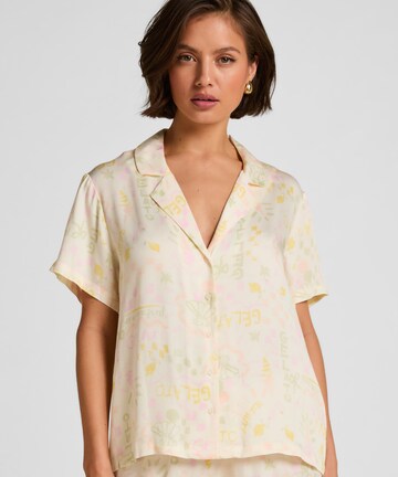 Hunkemöller Slaapshirt in Wit: voorkant