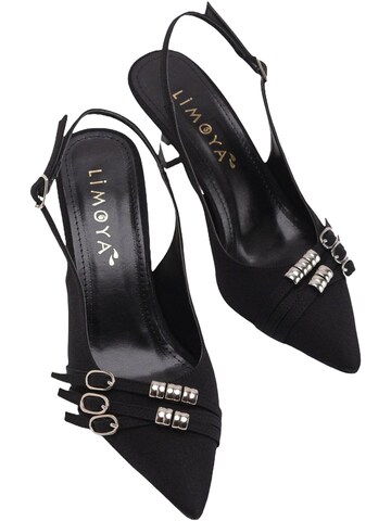 Limoya Slingpumps 'Rosig' in Zwart