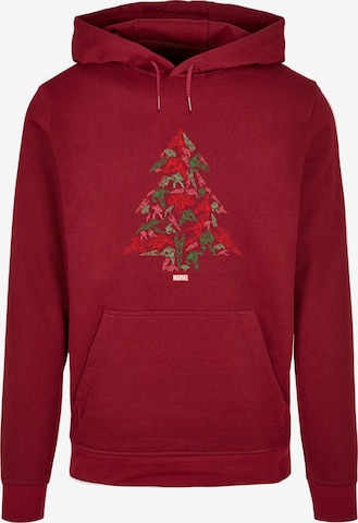 ABSOLUTE CULT Sweatshirt 'Marvel - Avengers Tree' in Rot: predná strana