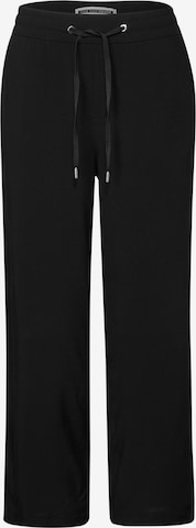 Wide Leg Pantalon 'Emee' STREET ONE en noir : devant