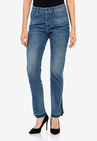 CIPO & BAXX Regular Jeans in Blauw: voorkant