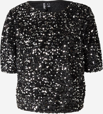 Chemisier 'PCKAM' PIECES en noir : devant