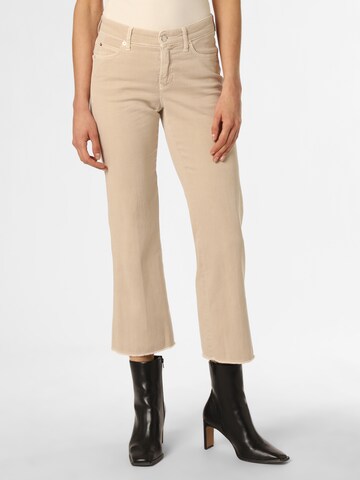 Cambio Regular Jeans in Beige: front