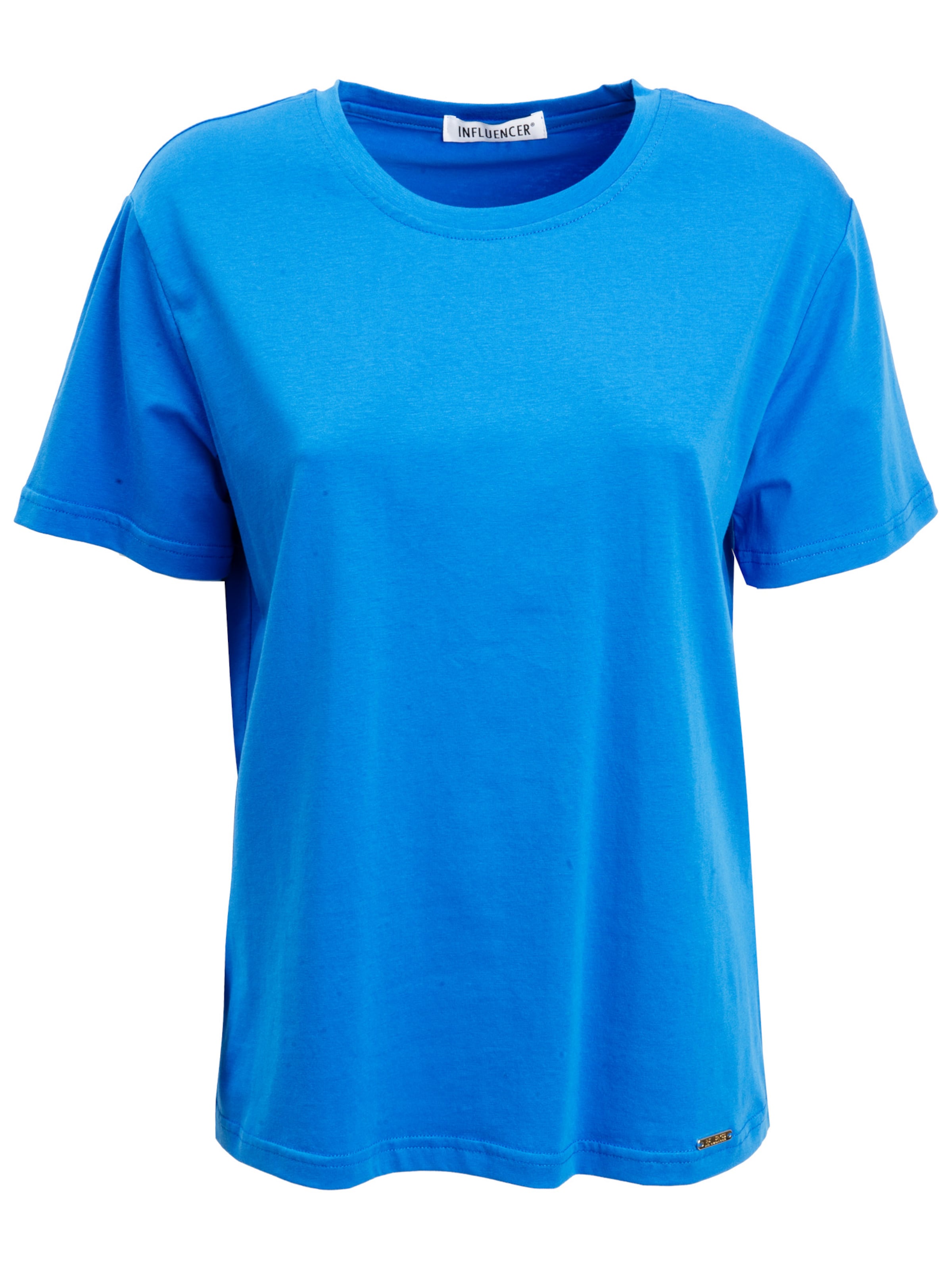 Influencer Тениска в синьо: отпред