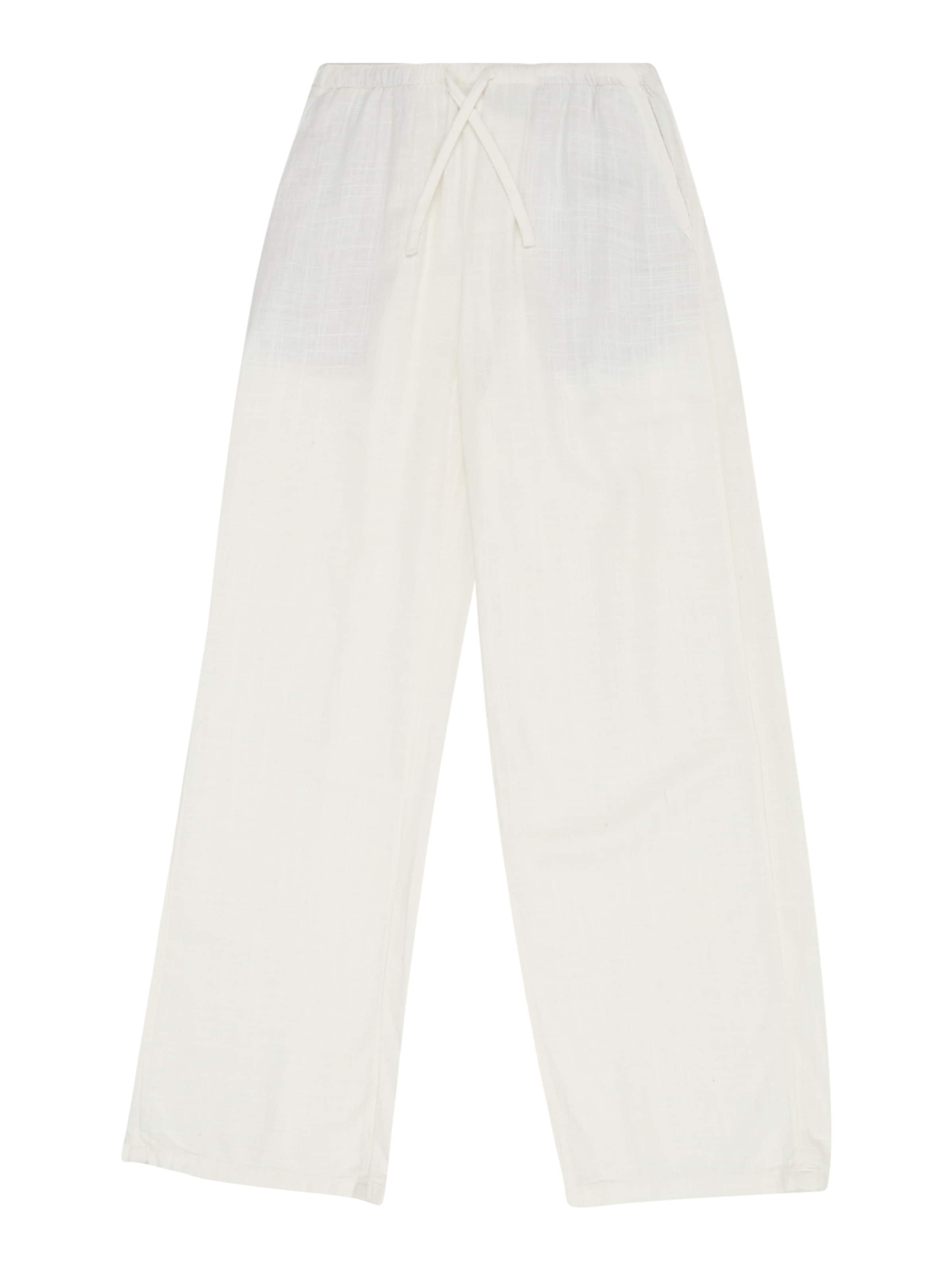 LMTD - Pierna ancha Pantalón 'NLFFinen' en blanco: frente