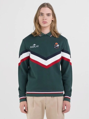 REPLAY Sweatshirt in Green: front