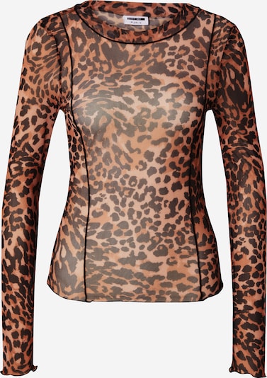 Tricou 'NMELIF' Noisy may pe maro / negru, Vizualizare produs